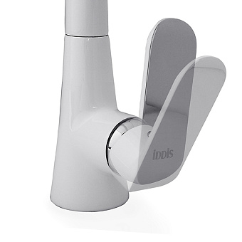Смеситель для кухни IDDIS Calipso CALSBL0i05 поворотный излив белый/хром