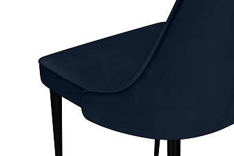 Кухонный стул AERO 50х58х91см велюр/сталь Dark Blue