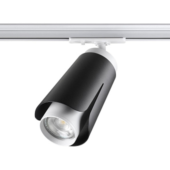 Трековый светильник Novotech PORT 370836 9Вт GU10 чёрный для однофазного трека