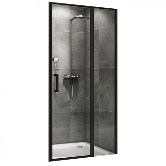 Душевая дверь Abber Sonnenstrand AG04100BS 195х100см стекло прозрачное