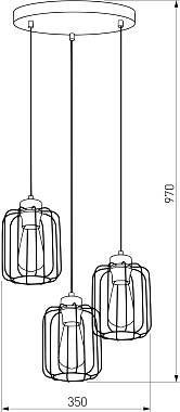 Светильник подвесной TK Lighting Galaxy New 4715 60Вт E27