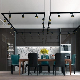 Трековый светильник Novotech PORT 358720 10Вт LED чёрный для трёхфазного трека