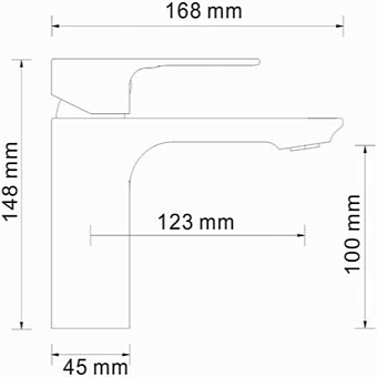 Смеситель для раковины WASSERKRAFT Dinkel 5803 хром