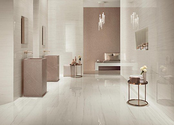 Настенная плитка Atlas Concord Италия MARVEL STONE 9MSB Bianco Dolomite 40х80см 1,28кв.м. глянцевая