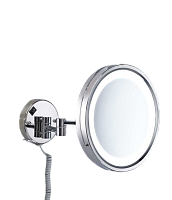 Косметическое зеркало Gedy Vincent 2118(13) 25х25см хром с подсветкой
