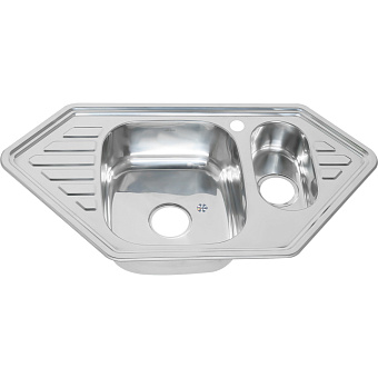 Мойка кухонная MELANA 9550 222 C t (*7) 95х50см хром