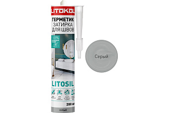 Герметик силиконовый LITOKOL LITOSIL серый 0,28л
