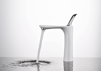 Смеситель для раковины D&K Venice.Baciano DA1032656 белый/хром