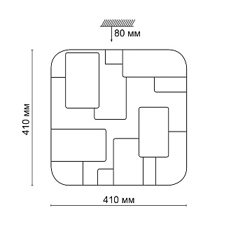 Светильник настенно-потолочный Sonex Nores 2085/DL 48Вт LED