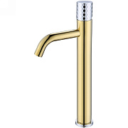 Смеситель для раковины Boheme Stick 122-GCR золотой