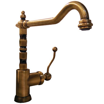 Смеситель для кухни Paini Duomo 88F3572KM высокий излив старая бронза