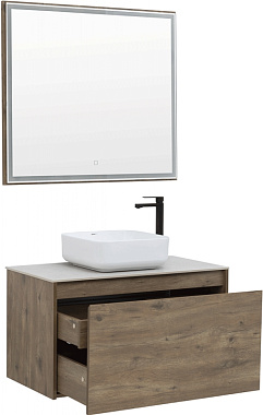 Зеркало AQUANET Nova Lite 249516 80х90см с подсветкой