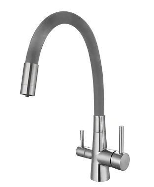 Смеситель для кухни ESKO Cora CL 03 G высокий излив матовый никель