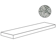 Плитка для ступеней ABK Sensi Signoria PF60009135 Angolare Top Sx Lilac Grey Luxугловая левая 120х32см 0,384кв.м. полированная