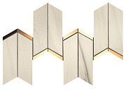 Керамическая мозаика Atlas Concord Италия Marvel Dream 9MCN Chevron Bianco Fantastico 41,4х17см 0,422кв.м.