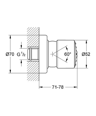 Душевая форсунка GROHE 28198000 хром