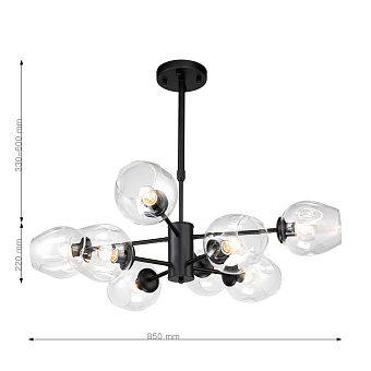 Люстра Favourite Recens 2626-8P 320Вт 8 лампочек E27