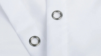 Шторка для ванной FIXSEN Teddy FX-2505 200х180см Белый/чёрный