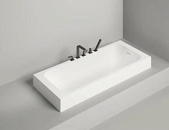 Ванна каменная SALINI ORLANDA 102116GRH 170х80см встраиваемая