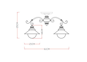 Люстра потолочная Arte Lamp GRAZIOSO A4577PL-3WG 60Вт 3 лампочек E27