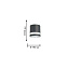 Светильник фасадный Favourite Flicker 1830-1U 6Вт IP44 GU10 чёрный