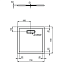 Душевой поддон IDEAL STANDARD ULTRAFLAT NEW T446501 70х70см