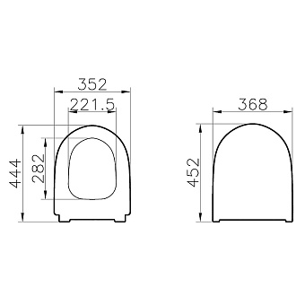 Сиденье для унитаза VITRA 130-003-009 с микролифтом