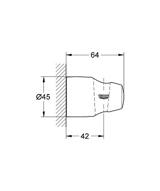 Держатель для душа GROHE 28403000 хром