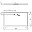 Душевой поддон IDEAL STANDARD ULTRAFLAT NEW T448501 90х160см