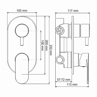 Душевая система WASSERKRAFT Mindel А85155 белый (матовый)