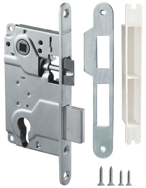 Замок межкомнатный ARMADILLO LH 25-50 SN BOX матовый никель