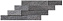 Керамическая мозаика Atlas Concord Италия Brave A1F3 Grey Brick 3D 59х29см 0,684кв.м.