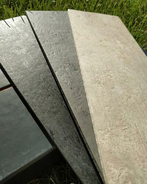 Матовый керамогранит LAMINAM Cemento LAMF009024 Avorio Bocciardato 300х100см 3кв.м.