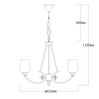 Люстра подвесная MW-light Палермо 386017706 240Вт 8 лампочек E27