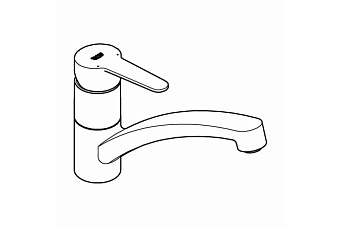 Смеситель для кухни GROHE BauEco 31680000 поворотный излив хром