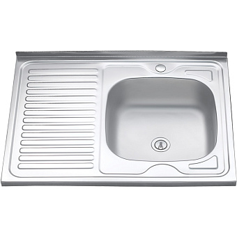 Мойка кухонная MELANA 8060 072 t R (*20) 80х60см хром