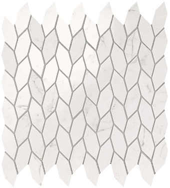 Керамическая мозаика Atlas Concord Италия MARVEL STONE 9STA Carrara Pure Twist 30,5х30,5см 0,558кв.м.