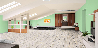 Пробковый пол CORKSTYLE WOOD-GLUE 915х305х6мм Planke Planke_GLUE 3,36кв.м