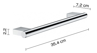 Полотенцедержатель Gedy Canarie A221/30(13) хром 35,4см