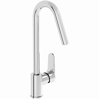 Смеситель для кухни VITRA Root Round A42742EXP поворотный излив хром