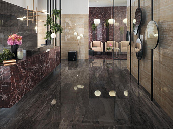 Лаппатированный керамогранит Atlas Concord Италия Marvel Edge AAIY Gold Onyx Lappato 75х75см 1,125кв.м.