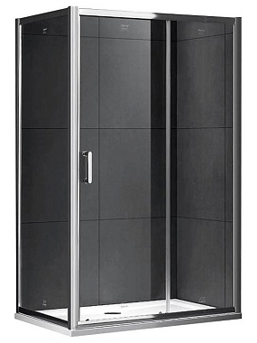 Угловое ограждение Gemy Victoria S30191D-A80 190х80см стекло прозрачное