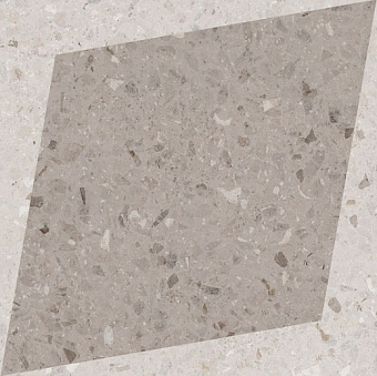 Матовый керамогранит WOW Drops 108806 Natural Rhombus Decor Taupe 18,5х18,5см 0,413кв.м.