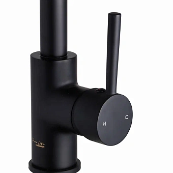 Смеситель для кухни Maxonor PL4087-7 поворотный излив чёрный