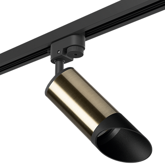Трековый светильник Lightstar Rullo R1T43137 50Вт GU10 бронза для однофазного трека