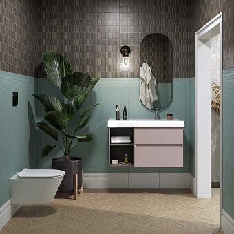 Раковина накладная KERAMA MARAZZI CUBO CU.wb.90Rh 90,5х48,5см