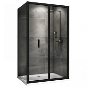 Угловое ограждение Abber Sonnenstrand AG07100B-S80B 195х80см стекло прозрачное