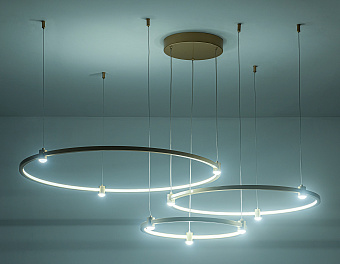 Люстра подвесная Ambrella COMFORT LineTech FL5537 90Вт 12 лампочек LED