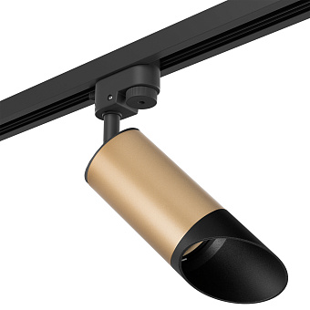 Трековый светильник Lightstar Rullo R1T44037 50Вт GU10 золотой для однофазного трека