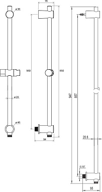 Держатель для душа RAVAK X07P366